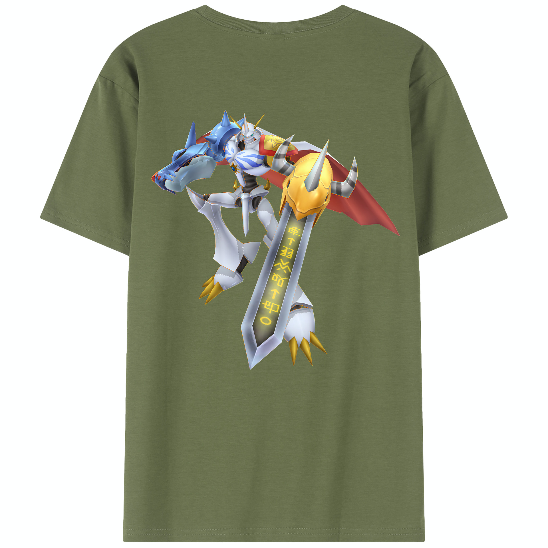 （画像用） Digimon デジタルモンスター/デジモン 綿100％半袖Tシャツ（背面プリント）